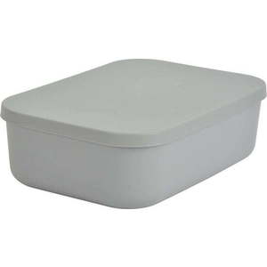 Šedý plastový úložný box s víkem 24x18x8 cm – Homéa obraz