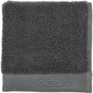 Tmavě šedý froté bavlněný ručník 30x30 cm Comfort – Södahl obraz