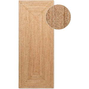Oboustranný/ručně tkaný jutový běhoun v přírodní barvě 80x200 cm Sharmila Natural Brown – Hanse Home obraz