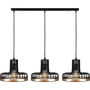 Závěsné svítidlo v černé a měděné barvě s kovovým stínidlem Fellini – Opviq lights obraz