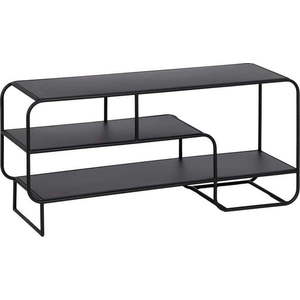 Černý kovový TV stolek 110x50 cm Sleco – Ixia obraz