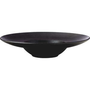 Černý hluboký keramický talíř ø 28 cm Caviar – Maxwell & Williams obraz