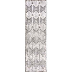 Vnitřní a venkovní koberec slonovinový 66x230 cm Elm Leaf – Flair Rugs obraz