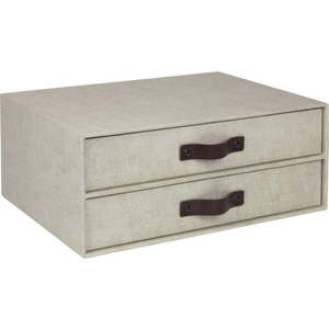 Béžový zásuvkový box se 2 šuplíky Bigso Box of Sweden Birger obraz