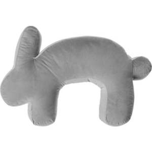 Šedý kojicí polštář Velvet Bunny – Yellow Tipi obraz