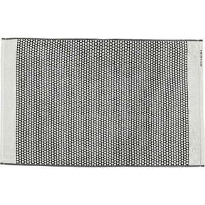 Černobílá textilní koupelnová předložka 50x80 cm Grid – Mette Ditmer Denmark obraz
