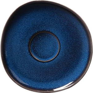 Tmavě modrý kameninový podšálek Villeroy & Boch Like Lave, 15, 5 x 15 cm obraz