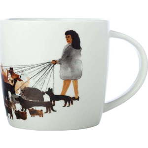Bílý porcelánový hrnek 400 ml Dog Walker – Maxwell & Williams obraz