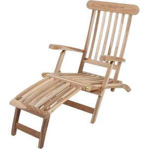 Hnědé dřevěné zahradní lehátko Java – Garden Pleasure obraz