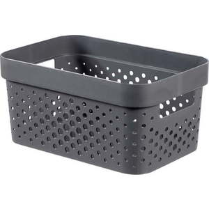 Šedý úložný košík Curver Infinity Dots, 4, 5 l obraz