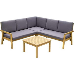 Šedý zahradní lounge set z masivu akácie pro 5 Allison - Rojaplast obraz