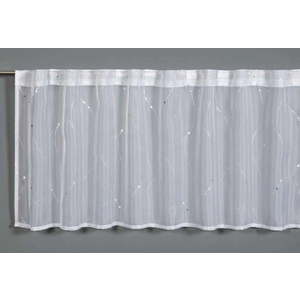 Bílá záclona 45x140 cm Jacquard - Gardinia obraz