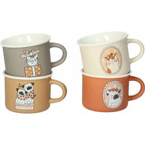 Porcelánové hrnky v sadě 4 ks 150 ml Cani e Gatti – Brandani obraz