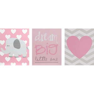 Dětské obrázky v sadě 3 ks 16x20 cm Dream Big – Premier Housewares obraz