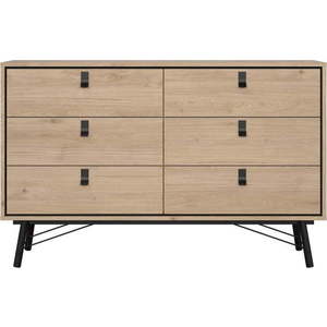 Nízká komoda v dekoru dubu v přírodní barvě 153x95 cm Ry – Tvilum obraz