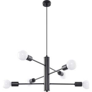 Černé zásvěsné svítidlo Nice Lamps Donato 6 obraz