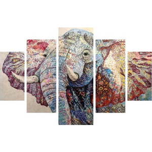 5dílný obraz Elephant obraz