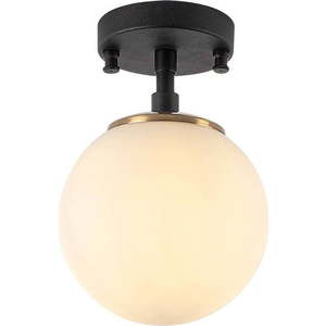 Černobílé stropní svítidlo se skleněným stínidlem ø 15 cm Atmaca – Opviq lights obraz