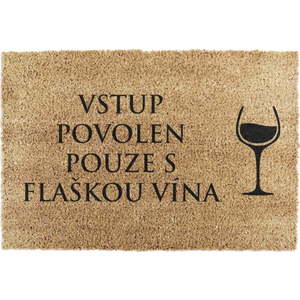 Rohožka z kokosového vlákna 40x60 cm Flaška Vína – Artsy Doormats obraz