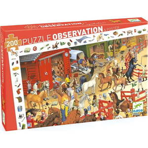 Dětské puzzle Djeco Observation Koně obraz