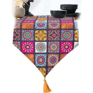 Běhoun na stůl 45x140 cm Mandala Tiles – Minimalist Cushion Covers obraz
