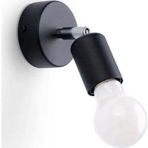 Černé nástěnné svítidlo ø 6 cm Brando – Nice Lamps obraz