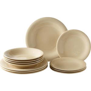 12dílná sada béžových porcelánových talířů Villeroy & Boch Like Color Loop obraz