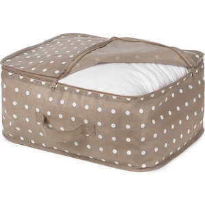 Malý béžový box na uložení oblečení Compactor Dots obraz