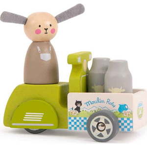 Dřevěná hračka Milk Delivery – Moulin Roty obraz