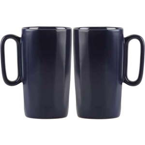 Modré hrnky z kameniny v sadě 2 ks 330 ml Fuori – Vialli Design obraz