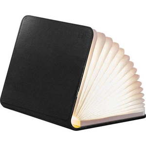 Černá LED stolní lampa s textilním stínidlem (výška 2, 5 cm) Booklight – Gingko obraz
