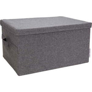 Šedý látkový úložný box s víkem 34x45x25 cm Soft Storage – Bigso Box of Sweden obraz