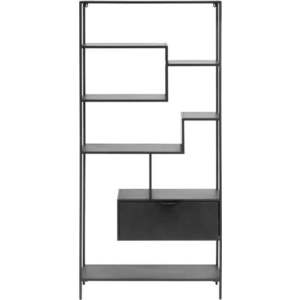 Černá kovová knihovna 80x168 cm Shantay - Kave Home obraz