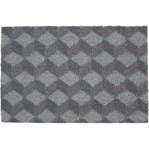 Rohožka z kokosového vlákna 40x60 cm Grey Cube – Premier Housewares obraz