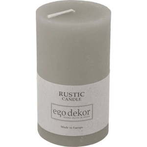 Šedá svíčka Rustic candles by Ego dekor Rust, doba hoření 38 h obraz