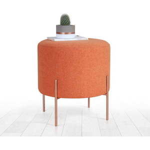 Oranžový taburet Copper – Artie obraz