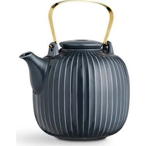 Antracitová porcelánová čajová konvice Kähler Design Hammershoi, 1, 2 l obraz