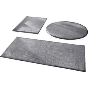 Šedé koupelnové předložky v sadě 3 ks 50x90 cm – Mila Home obraz