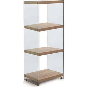 Skleněná knihovna v přírodní barvě 46x120x29, 5 cm Nancy – Tomasucci obraz