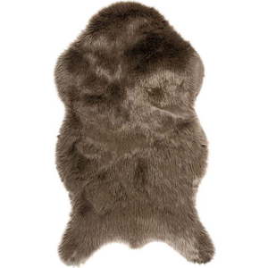 Tmavě hnědá umělá kožešina Tiseco Home Studio Sheepskin, 80 x 150 cm obraz