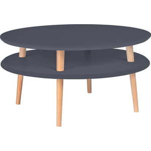 Grafitově šedý konferenční stolek Ragaba UFO, Ø 70 cm obraz