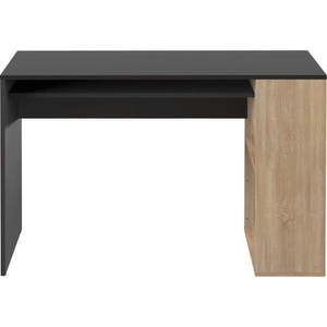 Černý pracovní stůl v dekoru dubu 114x50 cm Yale - TemaHome obraz