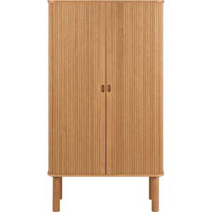 Skříňka v dekoru dubu s posuvnými dveřmi v přírodní barvě 80x145 cm Langley – Actona obraz