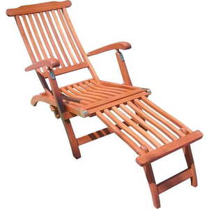 Hnědé dřevěné zahradní lehátko Phoenix – Garden Pleasure obraz