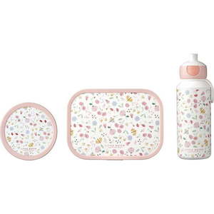 2 ks dětského svačinového boxu s lahví Flowers & butterflies – Mepal obraz