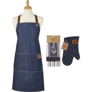 Utěrky, zástěra a chňapka v sadě 5 ks Oxford Denim – Cooksmart ® obraz