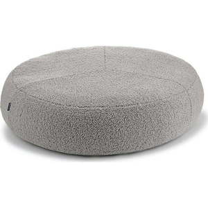 Šedý pelíšek pro psa z materiálu bouclé ø 90 cm Senso Pouffe Pebble M/L – MiaCara obraz