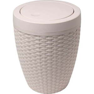 Krémový koupelnový koš Addis Rattan Bath Bin Calico, 5 l obraz