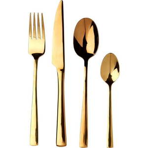 Nerezový příbor ve zlaté barvě 16 ks Avie – Premier Housewares obraz