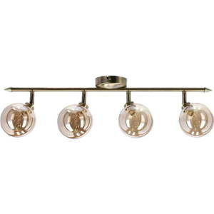 Stropní svítidlo v bronzové barvě se skleněným stínidlem ø 10 cm Rodia – Candellux Lighting obraz